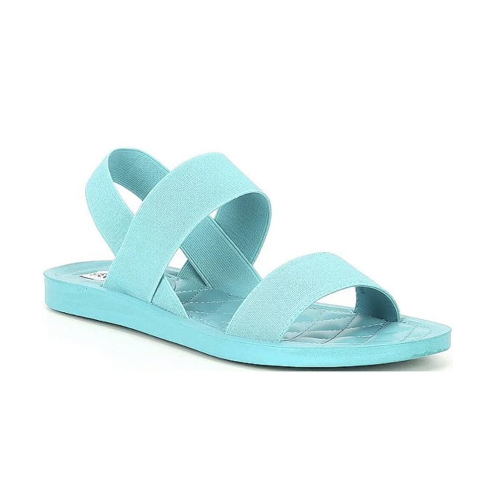 Steve Madden Rafa Elastic Banded Sandals Teal Sz 7.5